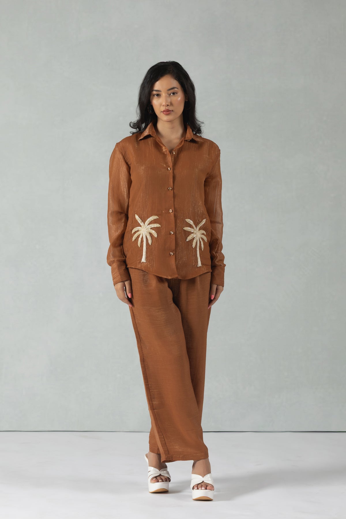 Chestnut Tree Embroidery Co-Ord Set