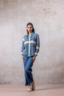 Women’s Geometric Print Cotton Shirt