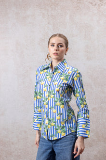 Women’s Lemon Print Cotton Shirt