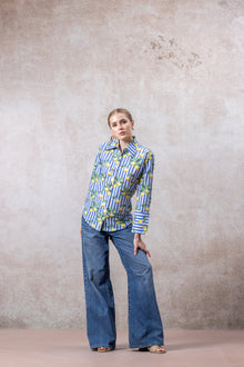 Women’s Lemon Print Cotton Shirt