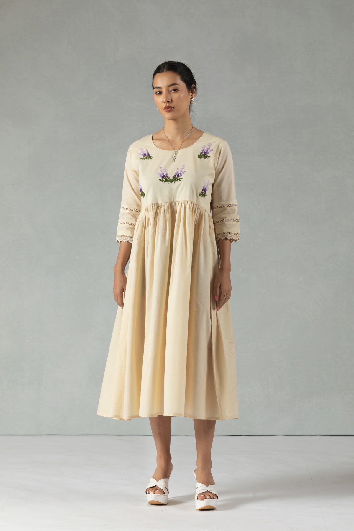 Ivory Garden Handworked Dress