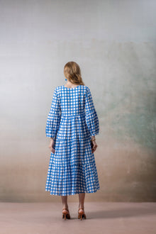 Breezy Blue Polka Dot Maxi Dress