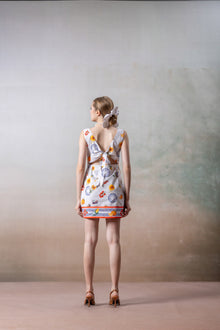 Garden Muse White Printed Mini Dress