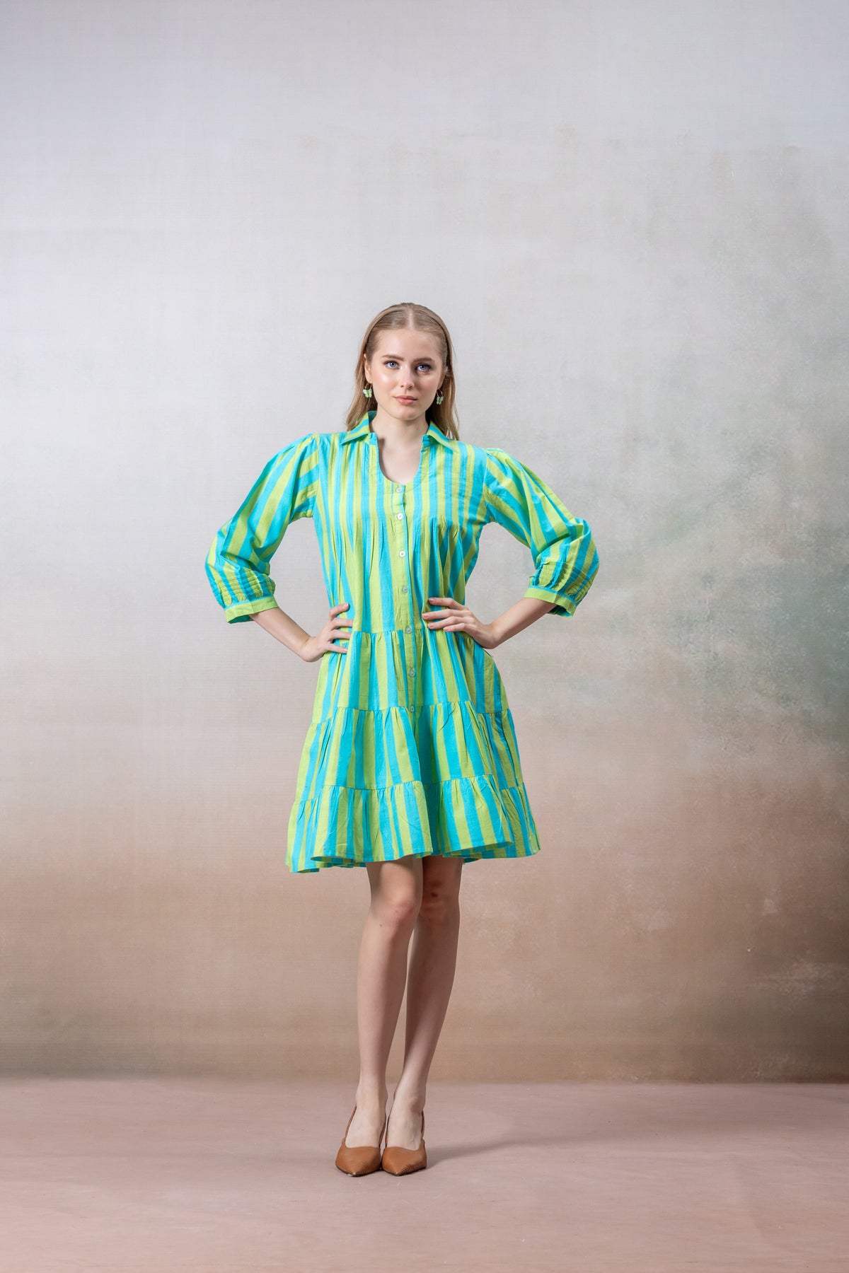 Vibrant Summer Shirt Dress for Women