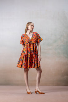 Vibrant Handcrafted Boho Dress for Women