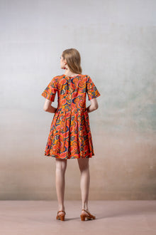 Vibrant Handcrafted Boho Dress for Women