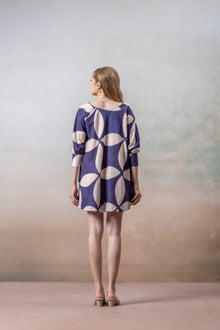Scandinavian Breeze Abstract Print Mini Dress