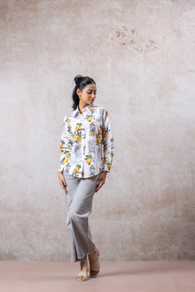 Amalfi Lemon Print Cotton Shirt