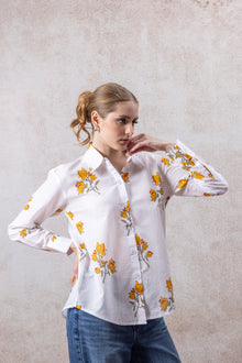 Tuscany Bloom Cotton Shirt