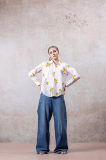 Tuscany Bloom Cotton Shirt