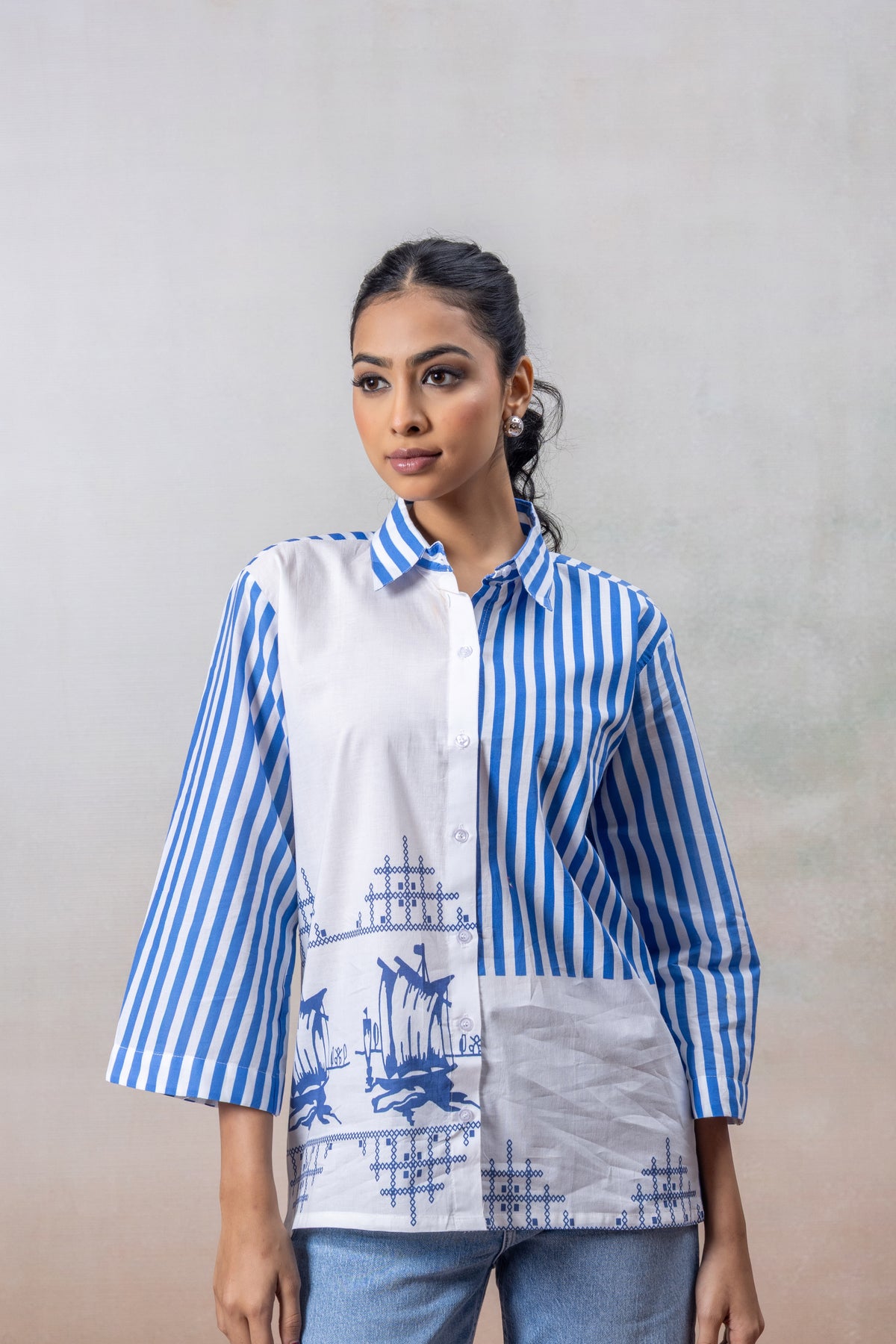 Santorini Sail Cotton Shirt