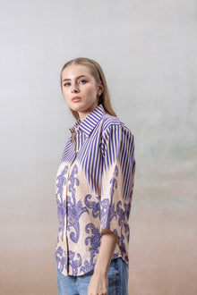 Lavender Grace Printed Shirt