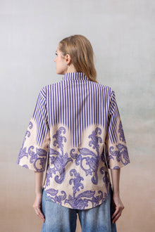 Lavender Grace Printed Shirt
